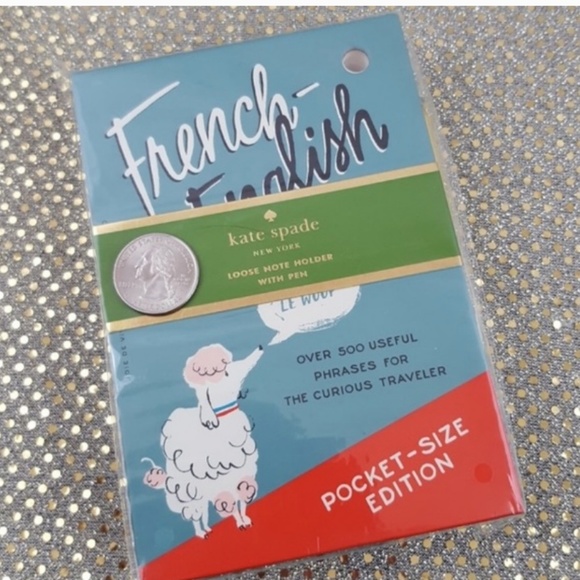 Kate spade loose paper notepad set with pen nwt - Picture 4 of 4